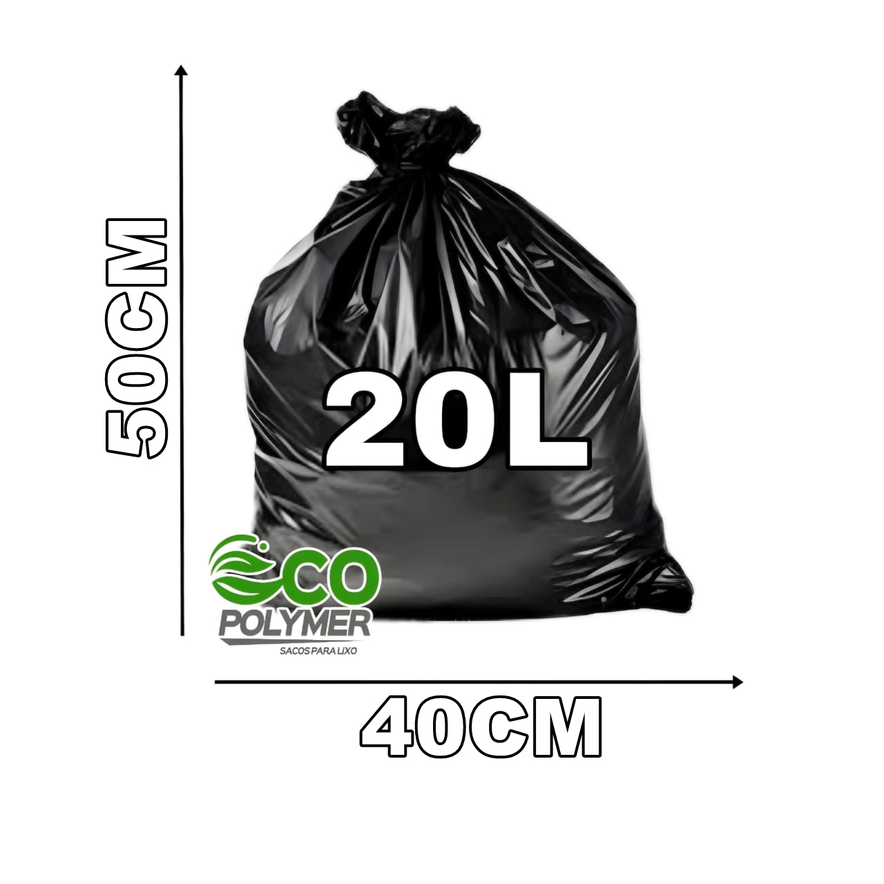 Saco de Lixo Preto 20l Super Reforçado 100unid