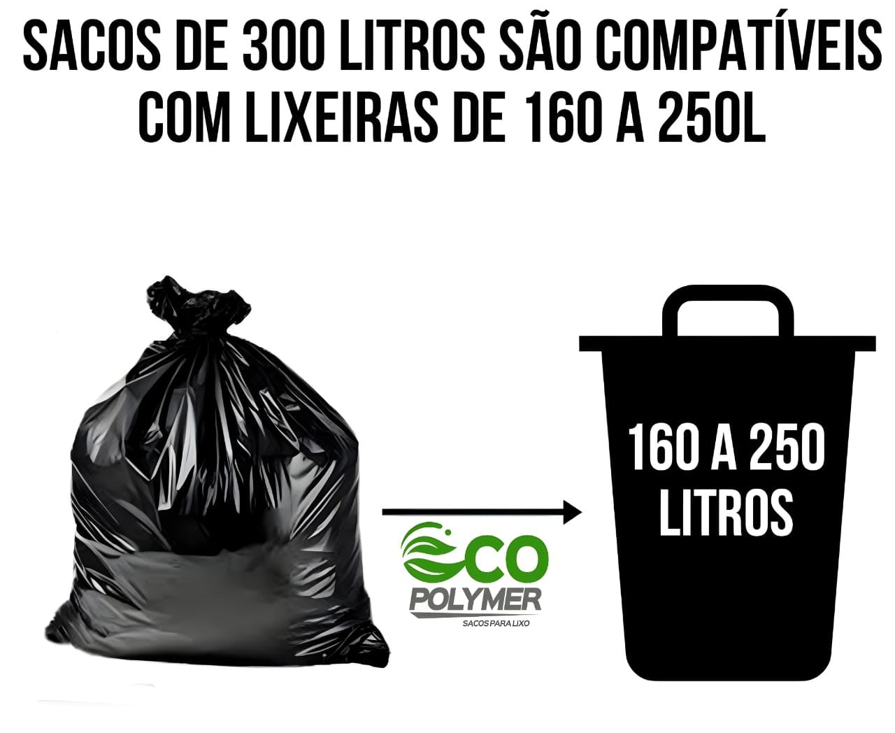Saco De Lixo Preto 300l Reforçado 5 Micra 100 Unid