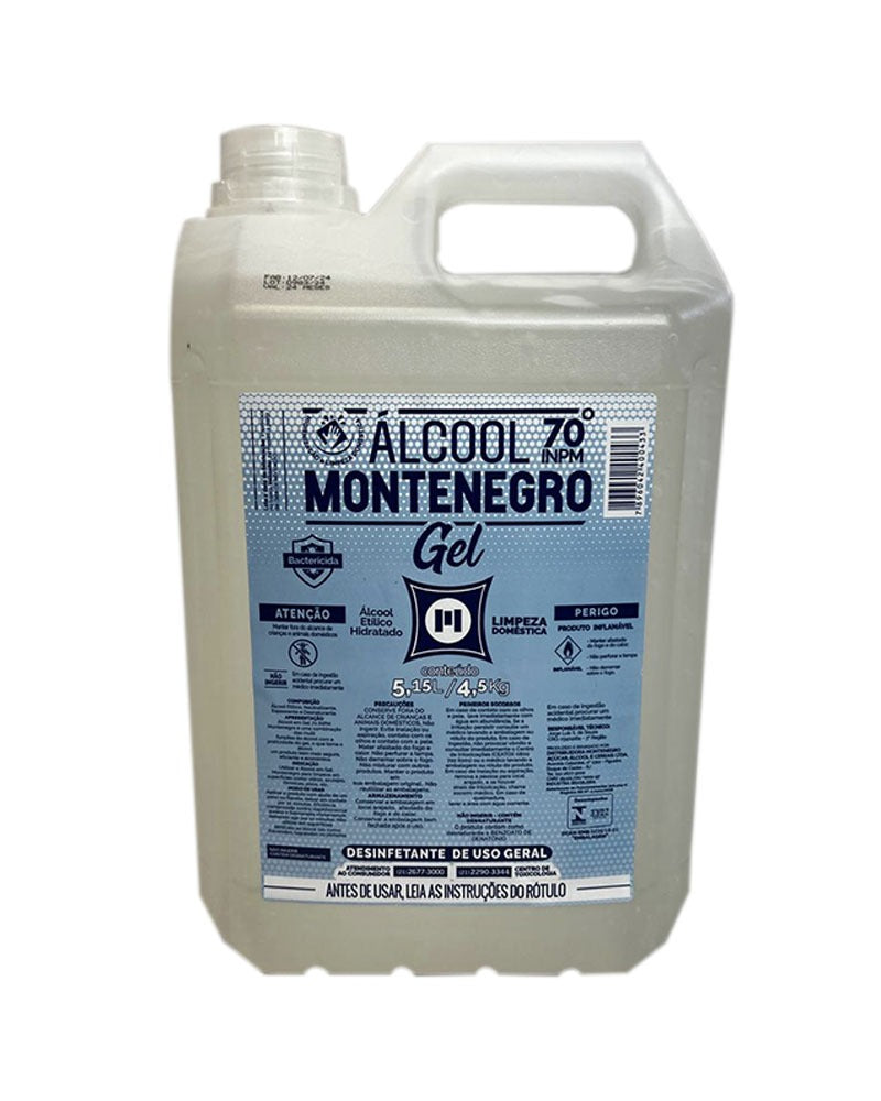 Álcool Montenegro 70° Gel 5L