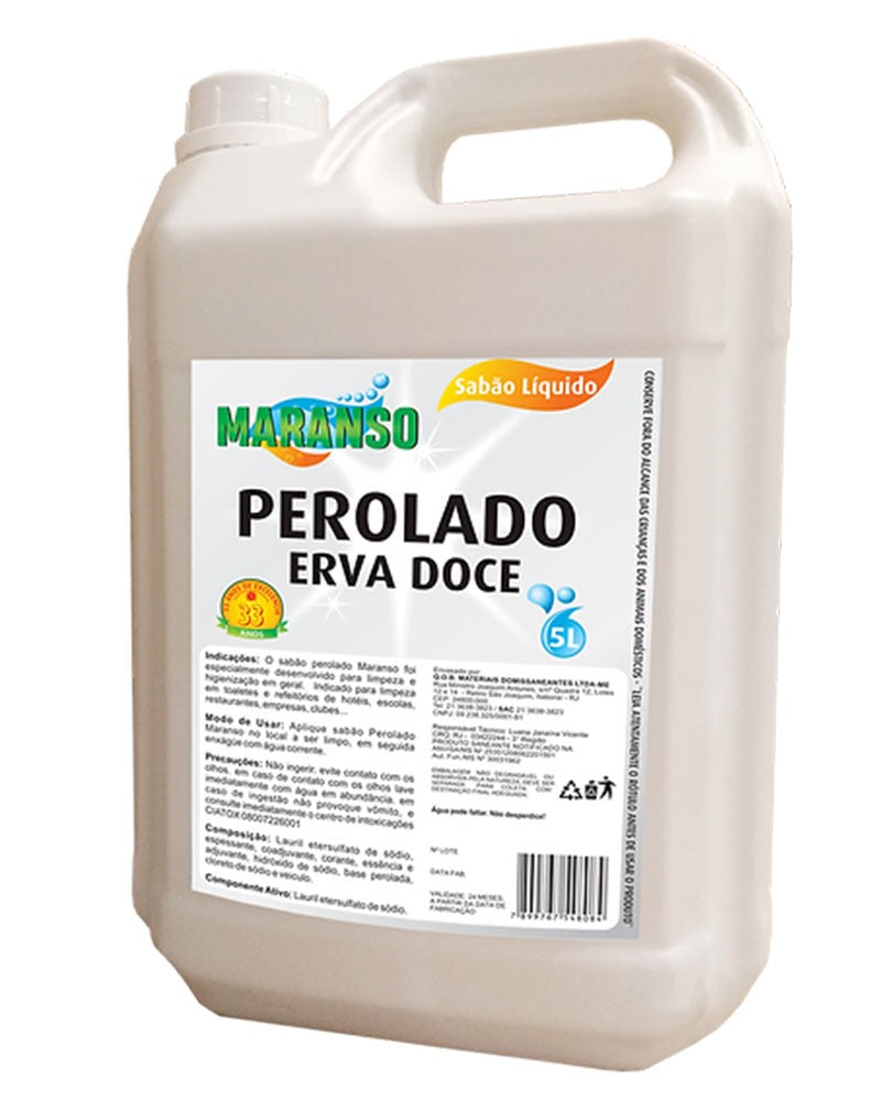 Sabonete Líquido Perolado Erva Doce - 5 Litros