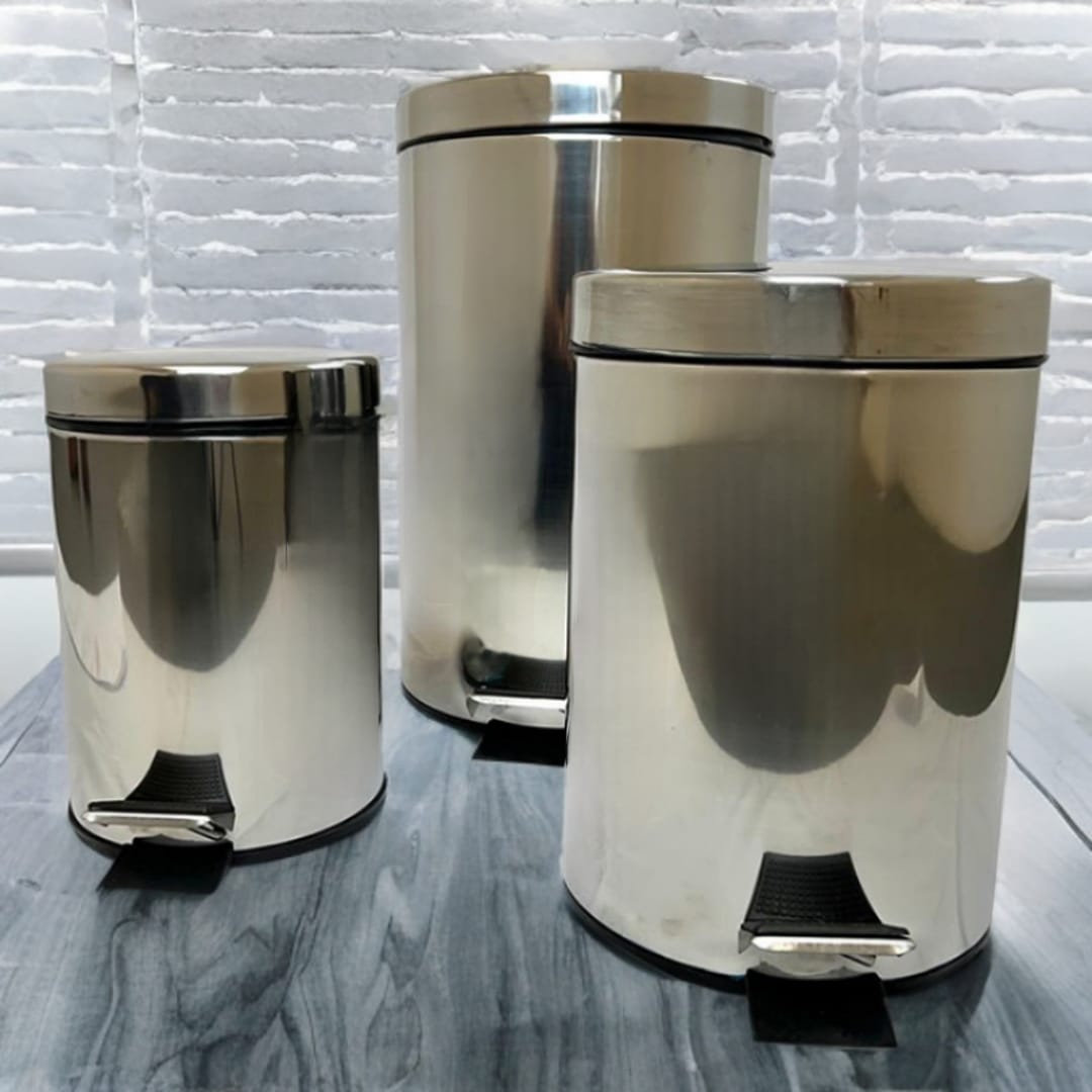 Lixeira inox c/pedal (5l)