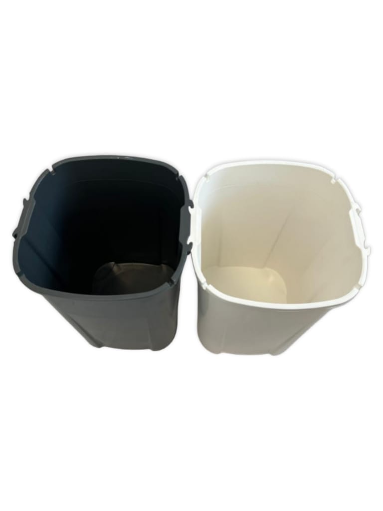 Lixeira plástico basculante 60l cinza