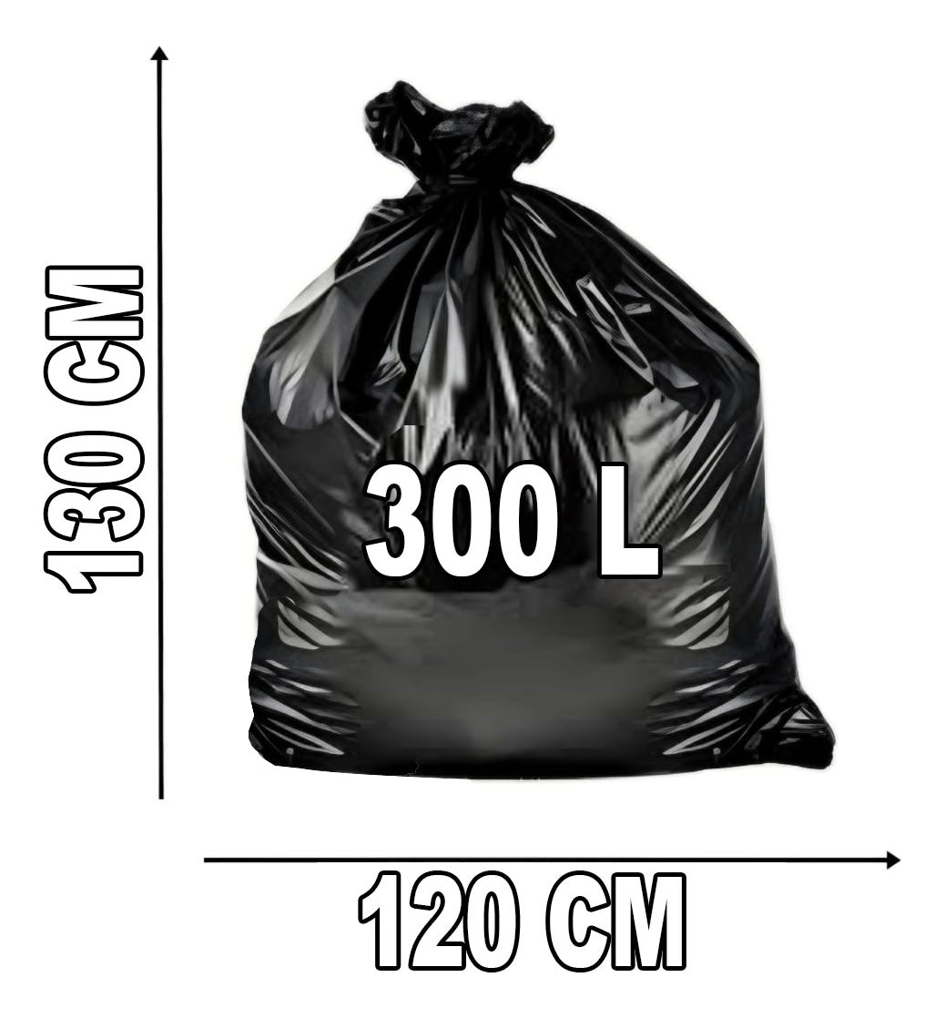 Saco De Lixo Preto 300l Reforçado 5 Micra 50 Unid