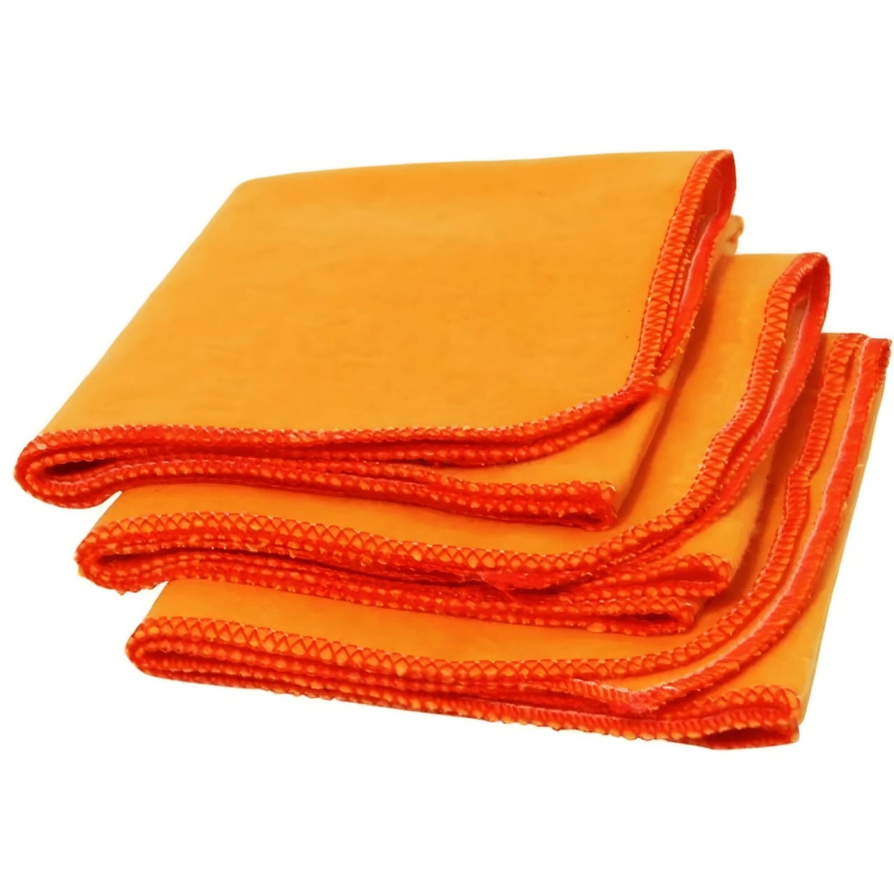 Flanela laranja Ecopolymer para limpeza 28x38