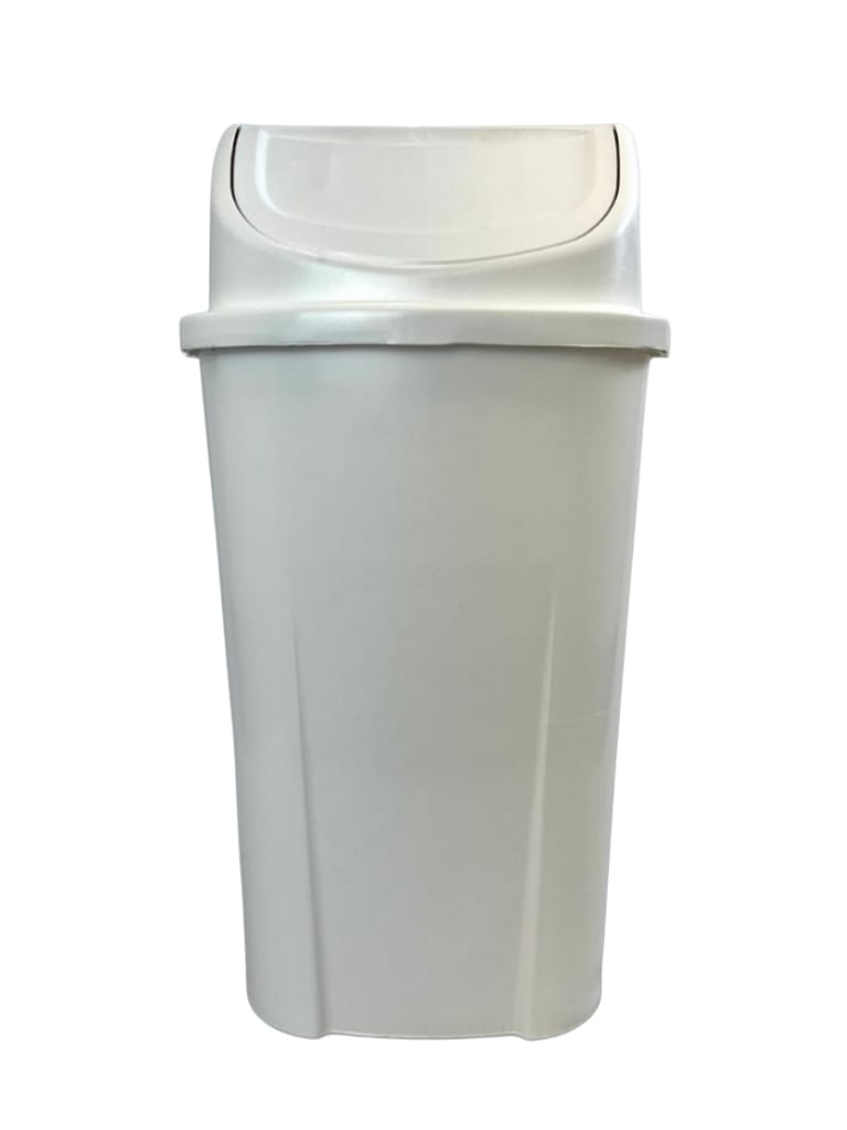 ⁠Lixeira plástico basculante 60l branco