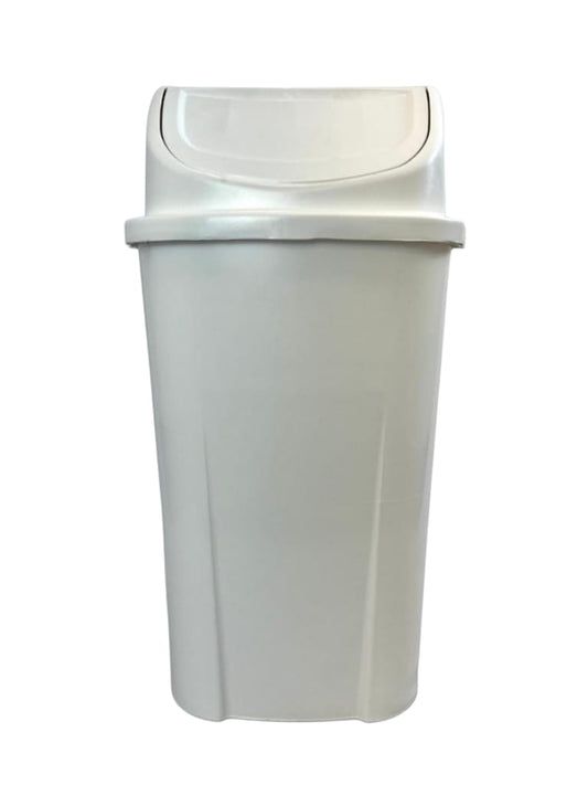 ⁠Lixeira plástico basculante 60l branco